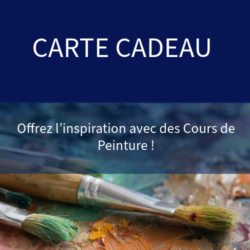 Photo carte cadeau pour cours de peinture adultes atelier de Agnes Brusca Sanary sur mer